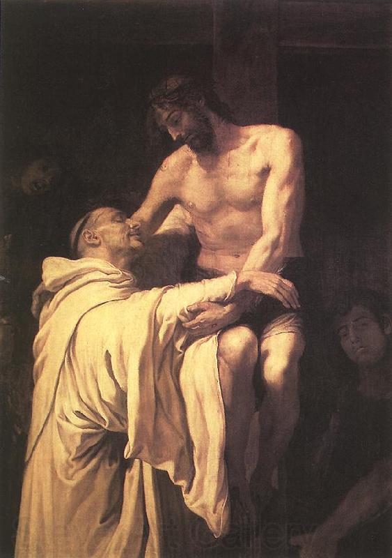 RIBALTA, Francisco Christ Embracing St Bernard xfgh Spain oil painting art